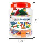 Rainbow Pentominoes 72-Piece Colorful Puzzle Set