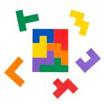 Rainbow Pentominoes 72-Piece Colorful Puzzle Set
