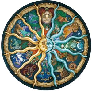 XWFXZRO Zodiac Horoscope Puzzles for Adults 1000 Pieces Challenging Puzzle Perfect for Game Nights 1000 Piece Jigsaw Puzzles for Kids, Family, Friends and Lovers, Finished Size 26.7" x 26.7"