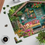 TangMosaic 1000 Piece Puzzle for Adults, Flower House Jigsaw Puzzle, Family Puzzles Game, Interlock Perfectly No Dust, Home Decoration Puzzle, Gift for Valentine Friends Parents Kids