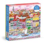 Galison Colors of Porto – 500 Piece Michael Storrings Jigsaw Puzzle Featuring Beautiful Artwork of A Summer Portugal Scene
