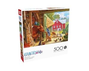 Buffalo Games - Country Life - Farm Scenic - 500 Piece Jigsaw Puzzle for Adults - Challenging Puzzle Perfect for Game Nights - Finished Size is 21.25 x 15.00