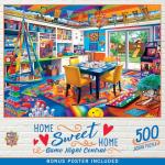 MasterPieces 500 Piece Jigsaw Puzzles for Adults, Family, Or Youth - Stained Glass 4-Pack - 14"x19"