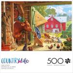 Buffalo Games - Country Life - Farm Scenic - 500 Piece Jigsaw Puzzle for Adults - Challenging Puzzle Perfect for Game Nights - Finished Size is 21.25 x 15.00