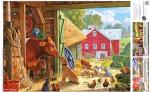 Buffalo Games - Country Life - Farm Scenic - 500 Piece Jigsaw Puzzle for Adults - Challenging Puzzle Perfect for Game Nights - Finished Size is 21.25 x 15.00