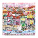 Galison Colors of Porto – 500 Piece Michael Storrings Jigsaw Puzzle Featuring Beautiful Artwork of A Summer Portugal Scene