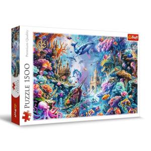 Trefl Underwater World 1500 Piece Jigsaw Puzzle Red 33"x23" Print, DIY Puzzle, Creative Fun, Classic Puzzle for Adults and Children from 14 Years Old