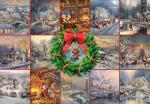 Ceaco - Silver Select - Thomas Kinkade - Winter Collage - 2000 Piece Jigsaw Puzzle for Adults - Challenging Puzzle Perfect for Game Nights - Finished Size is 38.50 x 26.50