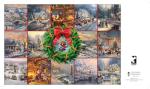 Ceaco - Silver Select - Thomas Kinkade - Winter Collage - 2000 Piece Jigsaw Puzzle for Adults - Challenging Puzzle Perfect for Game Nights - Finished Size is 38.50 x 26.50