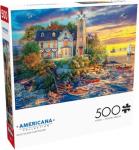 Buffalo Games - Dominic Davison - Rock Island Lighthouse - 500 Piece Jigsaw Puzzle for Adults -Challenging Puzzle Perfect for Game Nights - Finished Size is 21.25 x 15.00