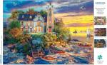 Buffalo Games - Dominic Davison - Rock Island Lighthouse - 500 Piece Jigsaw Puzzle for Adults -Challenging Puzzle Perfect for Game Nights - Finished Size is 21.25 x 15.00