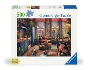 Ravensburger - Cozy Boho Studio - 500 Piece Large Format Jigsaw Puzzle - Charming Studio with a View - Bright, Homey Imagery - Frameable - Premium Quality - Puzzles for Adults