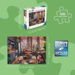 Ravensburger - Cozy Boho Studio - 500 Piece Large Format Jigsaw Puzzle - Charming Studio with a View - Bright, Homey Imagery - Frameable - Premium Quality - Puzzles for Adults