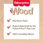 Fisher-Price Wood Preschool Toy Jigsaw Puzzle, Tiny Garden Lady Bug 18-Piece Wooden Activity for Fine Motor Play Kids Ages 3+ Years (Amazon Exclusive)