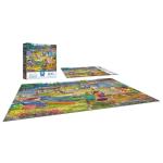 RoseArt - Bigelow Illustrations - Camp Wiwanago 500 Piece Jigsaw Puzzle - Outdoors and Summer Fun Puzzle for Adults