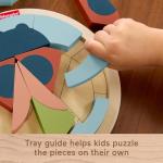 Fisher-Price Wood Preschool Toy Jigsaw Puzzle, Tiny Garden Lady Bug 18-Piece Wooden Activity for Fine Motor Play Kids Ages 3+ Years (Amazon Exclusive)