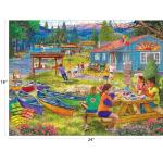 RoseArt - Bigelow Illustrations - Camp Wiwanago 500 Piece Jigsaw Puzzle - Outdoors and Summer Fun Puzzle for Adults