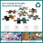 2000 Piece Puzzle for Adults – Girl and Leopard – Emotional Wildlife Art Puzzle, Challenging Jigsaw Puzzle for Adults 2000 Pieces, Idea & Wall Decor (39" x 27")