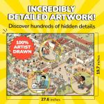 Odd Pieces Jigsaw Puzzles 1000 Pieces with Storytelling Comics, for Women, White Elephant, Mystery Puzzle for Adults & Kids - 19.7'' x 27.6'' Frameable Magic Puzzle Art (Snack Attack)