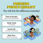 Odd Pieces Jigsaw Puzzles 1000 Pieces with Storytelling Comics, for Women, White Elephant, Mystery Puzzle for Adults & Kids - 19.7'' x 27.6'' Frameable Magic Puzzle Art (Snack Attack)