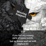 Yin Yang Owl Puzzle for Adults 1000 Pieces，Black and White Puzzles Owl Flowers, Impossible Difficult Hard Bird Jigsaw Puzzle, Animal Floral Art Challenge Puzzle Aesthetic