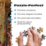 Buffalo Games - 500 Piece Jigsaw Puzzle Angelo Bonito Autumn Lake House, Made in USA, Premium Recycled Board, Full-Color Poster