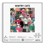 Wintry Cats 500 Piece Puzzle from Galison - 20" x 20" Winter Themed Puzzle That is Puurrfect for The Holidays, Fun and Colorful Artwork, Thick and Sturdy Pieces, Makes a Wonderful Gift!