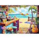 500 Piece Puzzle for Adults, Vacation Jigsaw Puzzle, Seaside Bar Puzzles 500 Pieces Birthday Party for Family Adults Funny Puzzle, Fun and Challenging Family Games 20.5×15 in
