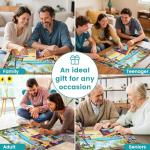 500 Piece Puzzle for Adults, Vacation Jigsaw Puzzle, Seaside Bar Puzzles 500 Pieces Birthday Party for Family Adults Funny Puzzle, Fun and Challenging Family Games 20.5×15 in