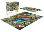 Buffalo Games - Hummingbird Garden - 500 Piece Jigsaw Puzzle with Hidden Images, Green