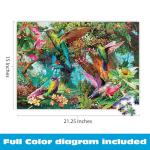 Buffalo Games - Hummingbird Garden - 500 Piece Jigsaw Puzzle with Hidden Images, Green