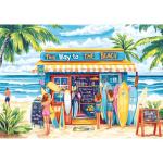 MAXZN 2000 Piece Puzzle for Adults, Summer Puzzles for Adults 2000 Pieces, Beach Palm Trees Surfboards Jigsaw Puzzles, Family Fun Puzzle Perfect for Game Nights, 39" X 28"