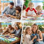 MAXZN 2000 Piece Puzzle for Adults, Summer Puzzles for Adults 2000 Pieces, Beach Palm Trees Surfboards Jigsaw Puzzles, Family Fun Puzzle Perfect for Game Nights, 39" X 28"