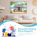 MAXZN 2000 Piece Puzzle for Adults, Summer Puzzles for Adults 2000 Pieces, Beach Palm Trees Surfboards Jigsaw Puzzles, Family Fun Puzzle Perfect for Game Nights, 39" X 28"