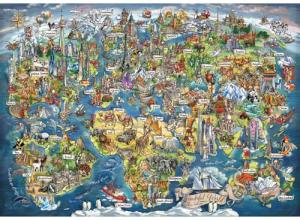 Anatolian Puzzle - Wonderful World Map, 3000 Piece Jigsaw Puzzle, 4923, Multicolor
