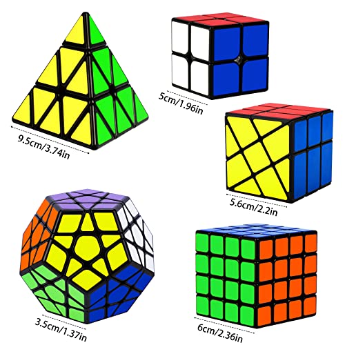 5-Piece Speed Cube Set for All Ages