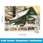 Buffalo Games - Charles Wysocki - Cocoa Break at The Copperfields - 500 Piece Jigsaw Puzzle Multi, 21.25"L X 15"W