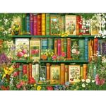 500 Piece Puzzle for Adults | Wildflowers Vintage Book Puzzle | Recycled Cardboard Flower Bookshelf Jigsaw Puzzles 500 Pieces | Challenging Fall Plant Floral Puzzles Perfect for Game Nights 20.5*15in