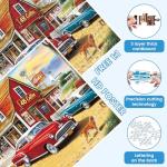 500 Pieces Landscape Puzzles for Adults, Coffee Shop Puzzle for Adults, OceanPuzzle 500 Pieces, Gift for Birthday, Home Decor, Fun for Family Entertainment(20.5 * 15 in)