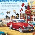 500 Pieces Landscape Puzzles for Adults, Coffee Shop Puzzle for Adults, OceanPuzzle 500 Pieces, Gift for Birthday, Home Decor, Fun for Family Entertainment(20.5 * 15 in)