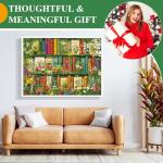 500 Piece Puzzle for Adults | Wildflowers Vintage Book Puzzle | Recycled Cardboard Flower Bookshelf Jigsaw Puzzles 500 Pieces | Challenging Fall Plant Floral Puzzles Perfect for Game Nights 20.5*15in