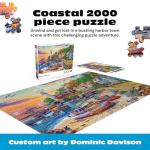 Buffalo Games - Dominic Davison - American Harbor Town - 2000 Piece Jigsaw Puzzle for Adults -Challenging Puzzle Perfect for Game Nights - Finished Size is 38.50 x 26.50