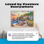 Buffalo Games - Dominic Davison - American Harbor Town - 2000 Piece Jigsaw Puzzle for Adults -Challenging Puzzle Perfect for Game Nights - Finished Size is 38.50 x 26.50