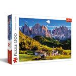Trefl Val di Funes Valley, Dolomites, Italy 1500 Piece Jigsaw Puzzle Red 33"x23" Print, DIY Jigsaw, Creative Fun, Classic Puzzle for Adults and Children from 12 Years Old