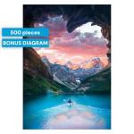 Buffalo Games - Follow Your Heart - 500 Piece Jigsaw Puzzle Blue,brown,orange,pink, 21.25"L X 15"W