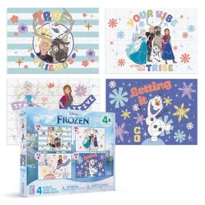 Disney Frozen - 4 in 1 Multipack Jigsaw Puzzle - CEACO - Made for Kids Ages 3-6+