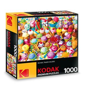 RoseArt - Kodak Premium - Variety of Colorful Ice Cream - 1000 Piece Jigsaw Puzzle for Adults