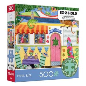 Ceaco - EZ 2 Hold - Stephanie Peterson Jones - Costa Rica - 500 Piece Puzzle for Adults - Challenging and Perfect for Game Nights - Finished Puzzle Size 21.25 x 15
