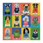 Galison Boss Dogs 500 Piece Family Puzzle from Galison - Featuring Bright and Colorful Illustrations, Perfect for The Whole Family to Enjoy Together, 20" x 20", Unique Gift Idea