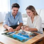 500 Piece Puzzles for Adults,Jigsaw Puzzles 500 Pieces Beach Puzzles,Beautiful Yard Puzzle Flower Puzzle Games for Adults Senior Recycled Cardboard Family Activity Game Nights Gift Toy